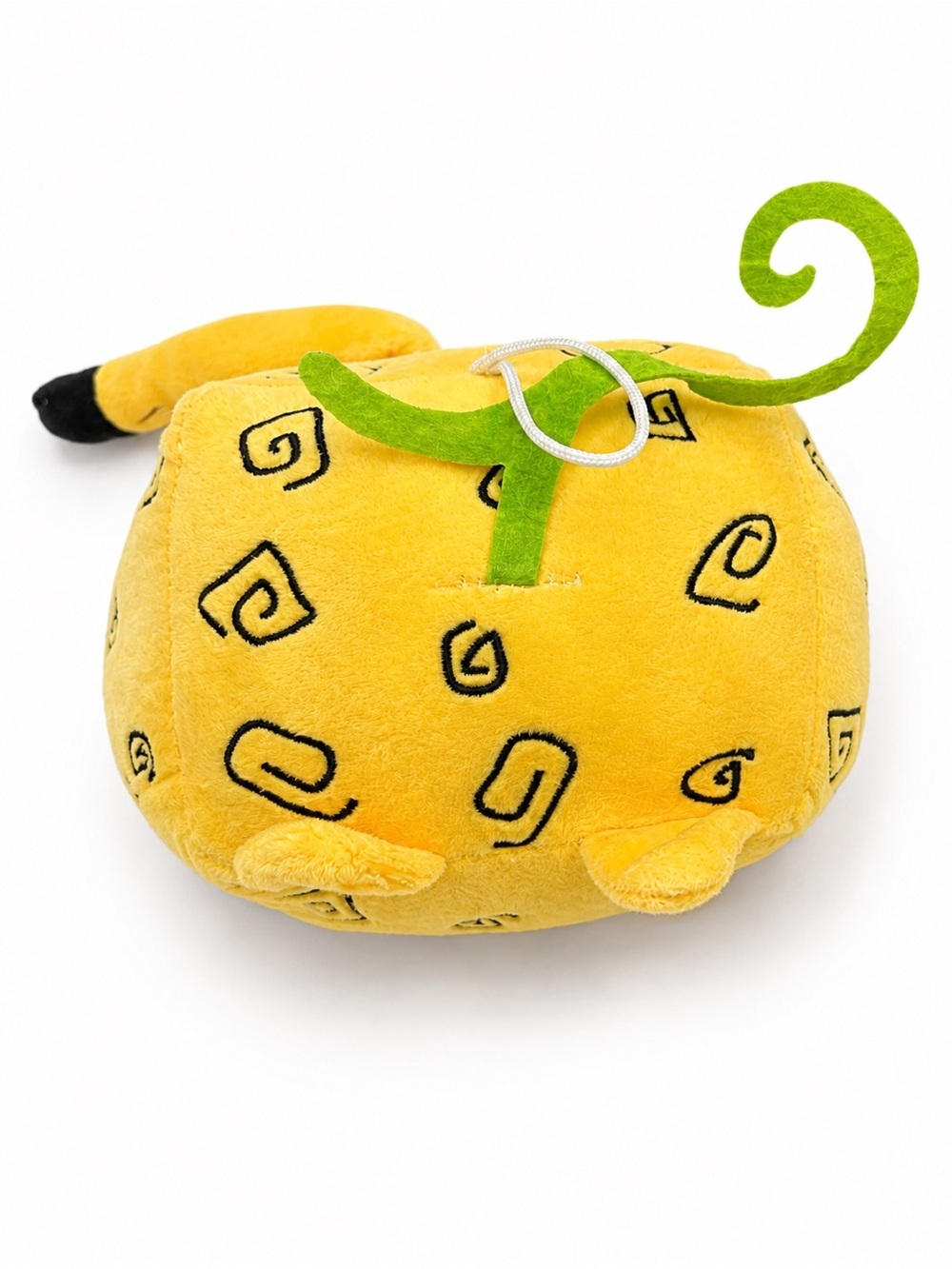 🧸 2/$38 - Kawaii Yellow Plant Cat Plush Green Felt Stem Stuffed Animal 6.75" - Picture 4 of 6